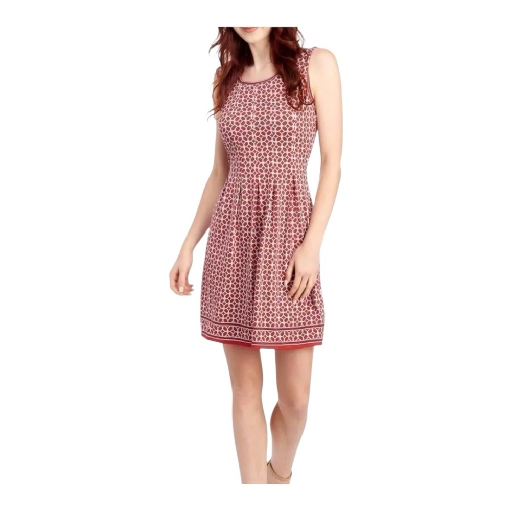 Max Studio Rose-Red Sleeveless Fit-and-Flare Dress, Size XS